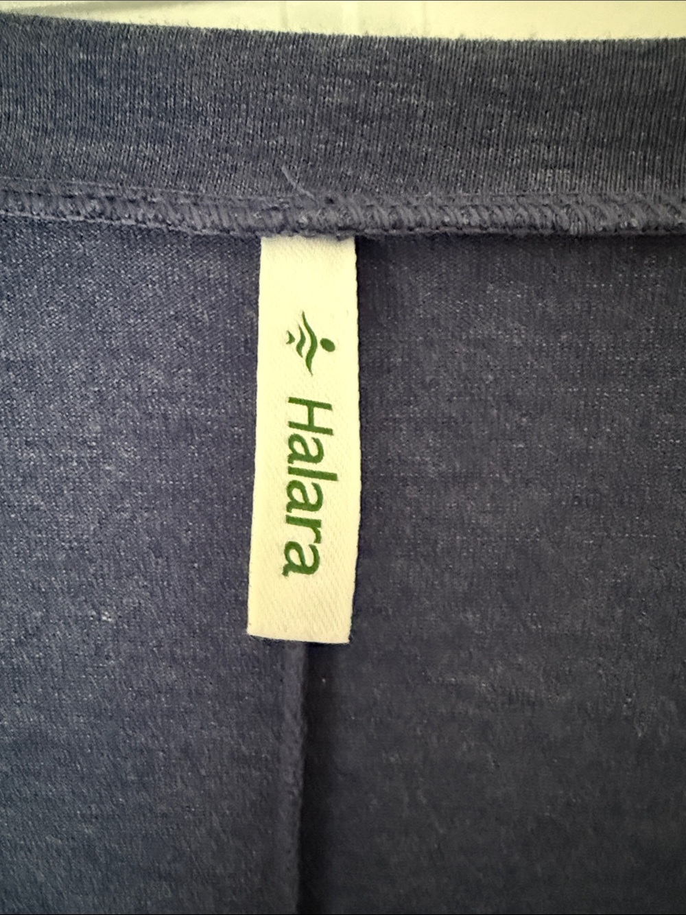 HALARA Blue V-Neck Short Sleeve Tee - Picture 2 of 4